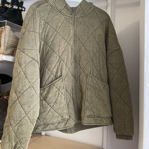 Wild Fable Quilted Style Green Jacket XL